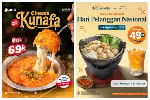 Daftar Promo Makanan dan Minuman di Hari Pelanggan Nasional 2026, Ada Buy 1 Get 1